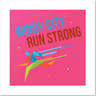 Windy City Run Strong 2 - Chicago Marathon 2023 Posters and Art